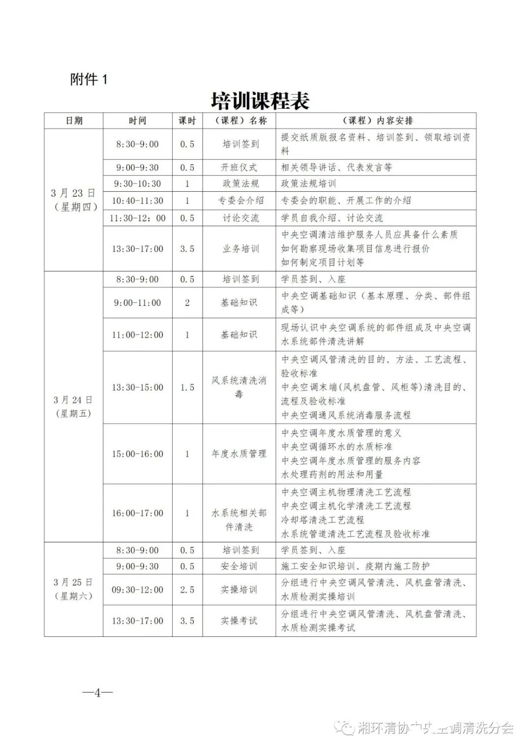 【重要通知】第二十二期湖南省集中空調清洗消毒職業技能培訓開班啦！(圖4)